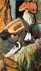 Edgar Degas Canvas Paintings - Breakfast after the Bath I
